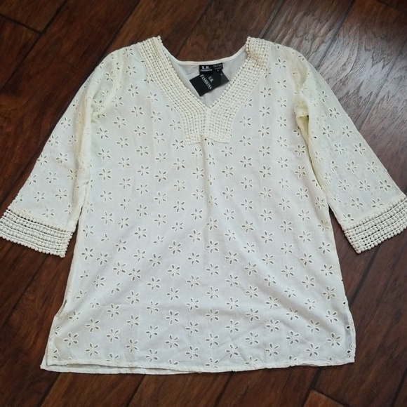 S.R. Fashion Tops - NWT womens swimsuit coverup/top
